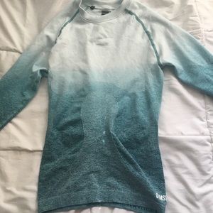 Gymshark Ombré Teal/Ice Blue Full Length Shirt
